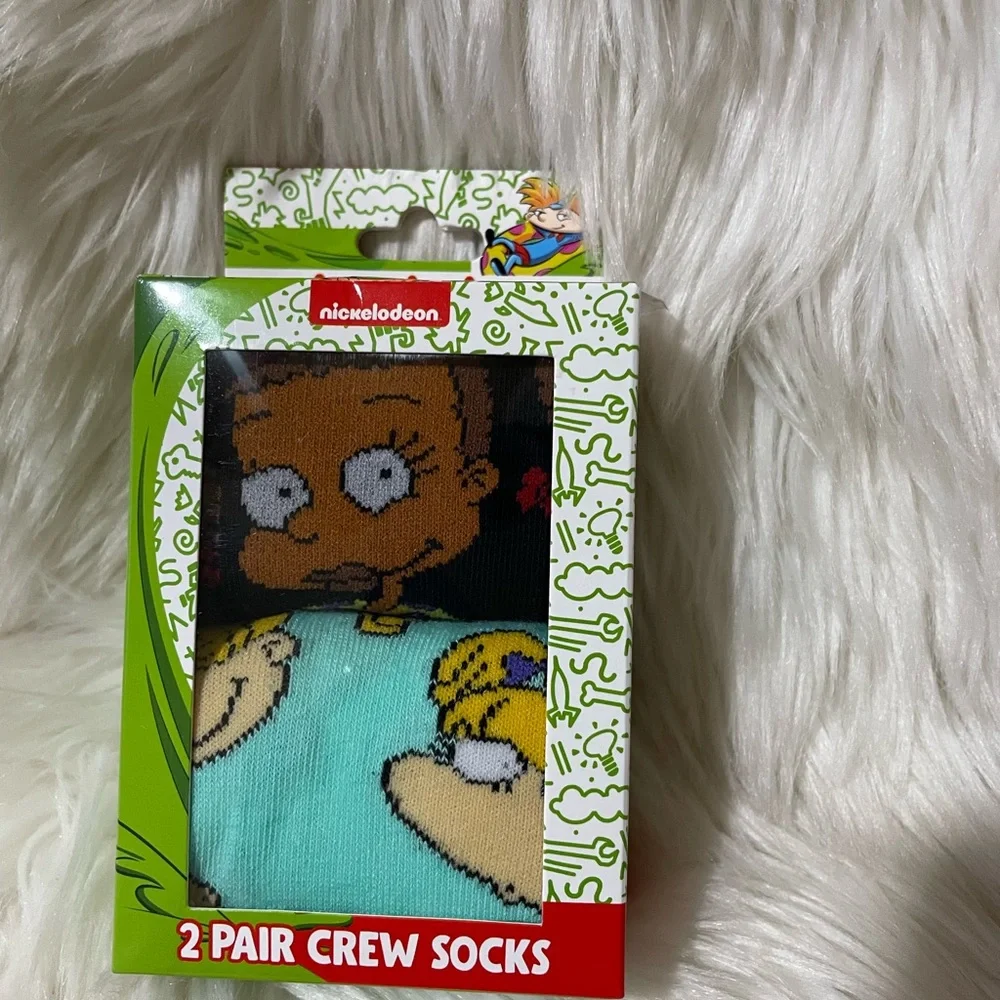 🦋5/$25 Nickelodeon crew socks - Picture 1 of 4